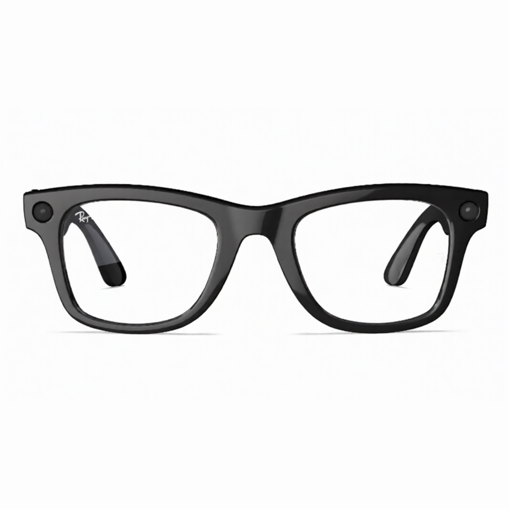 Ray Ban Meta Wayfarer Shiny Black / Clear Gen 1